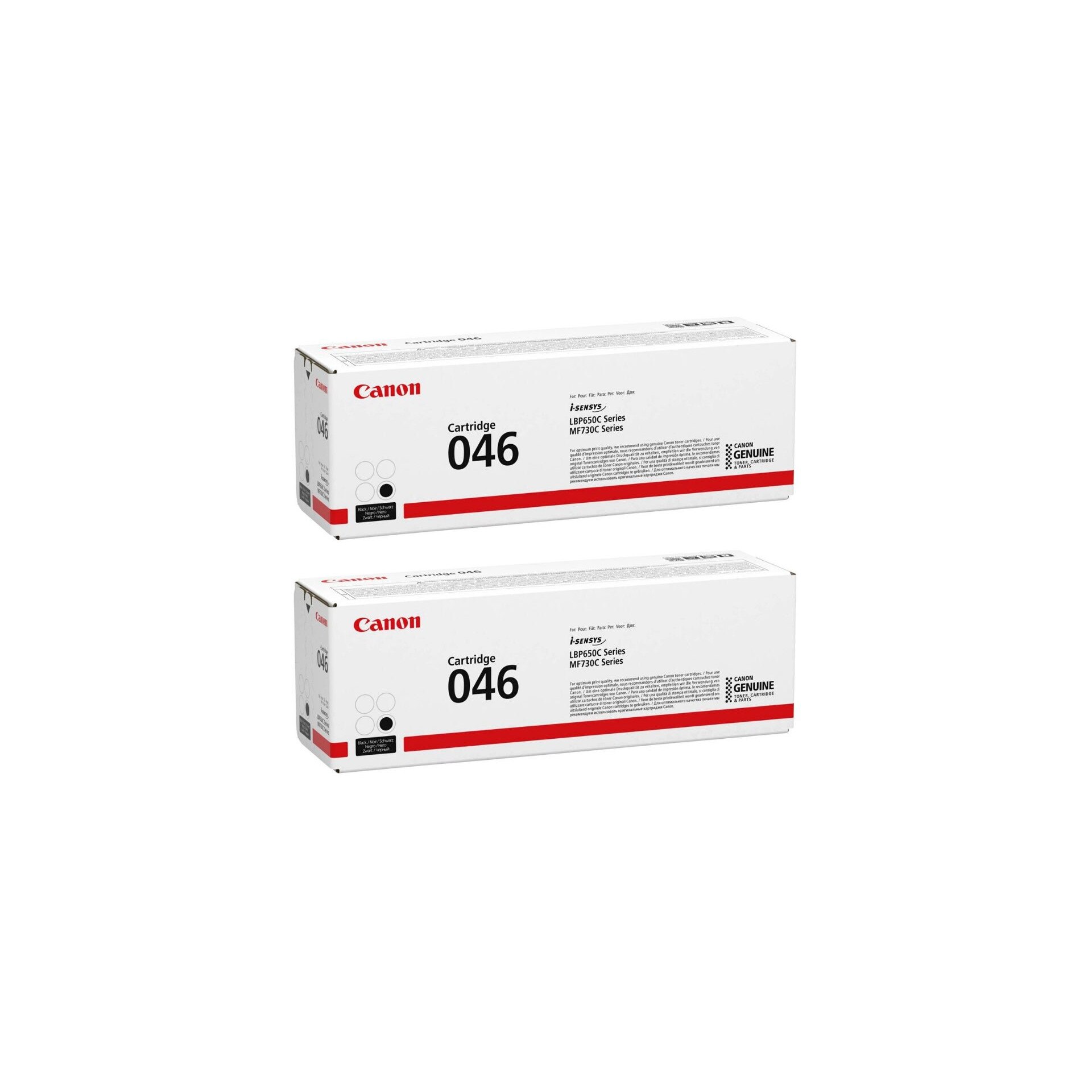 Pachet cartuse toner CRG-046BK negru x2 Canon original 4400 pagini