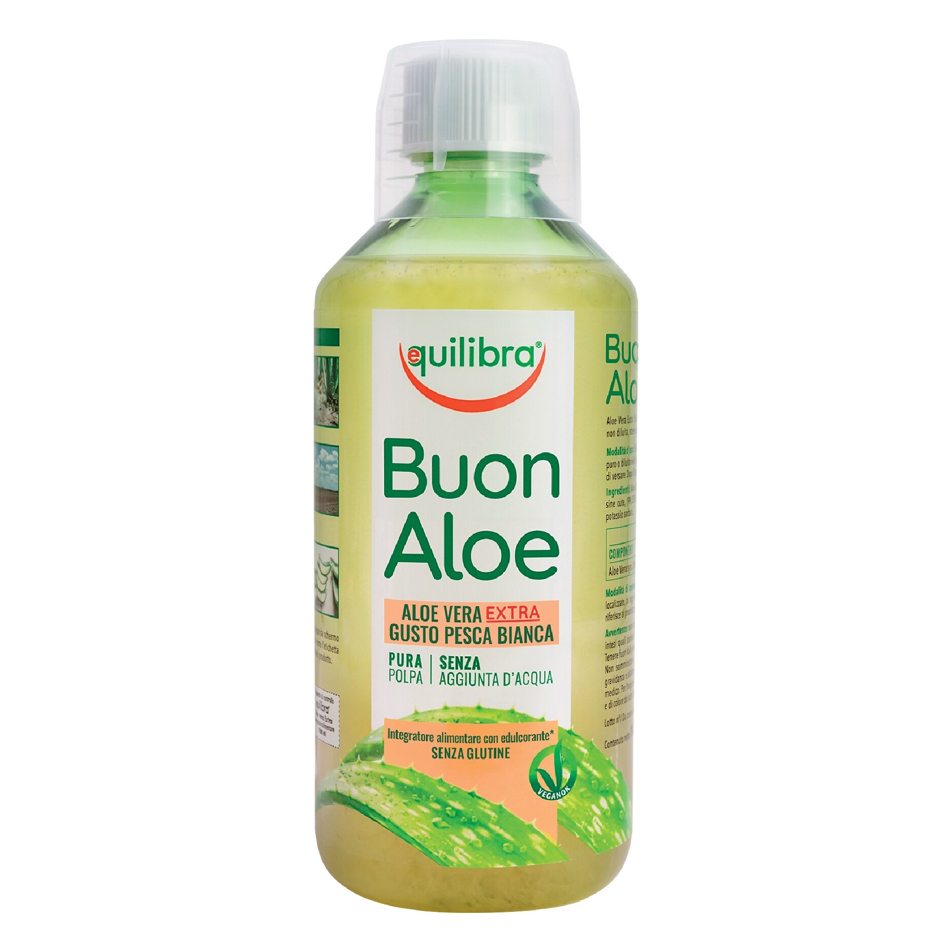 Buonaloe Extra - cu gust de Piersica, Supliment alimentar pentru revitalizarea si regenerarea intregului organism, 500 ml
