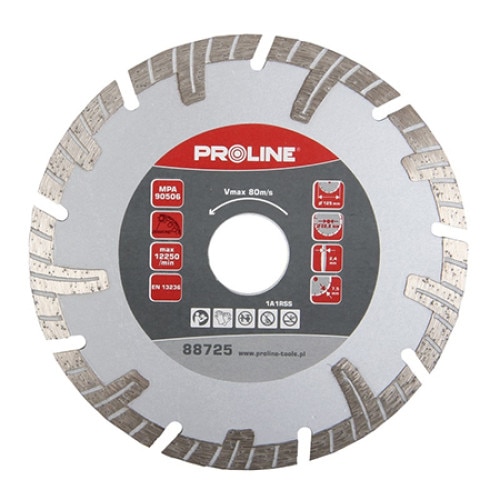 Disc diamantat turbo segmentat, Profi Tools, 125mm