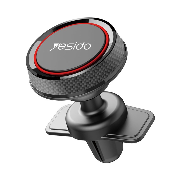 Магнитна стойка за телефон в колата YESIDO, Черна