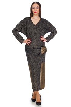 Rochie tricot aramiu, Liza Panait, BT-4, 38 EU Rochie tricot aramiu, Liza Panait, BT-4, 38 EU