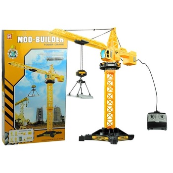 Macara de Jucarie, cu Telecomanda, 107 cm Inaltime, cu Brat Mobil, Structura Stabila, cu Accesorii Incluse, Galben Macara de Jucarie, cu Telecomanda, 107 cm Inaltime, cu Brat Mobil, Structura Stabila, cu Accesorii Incluse, Galben