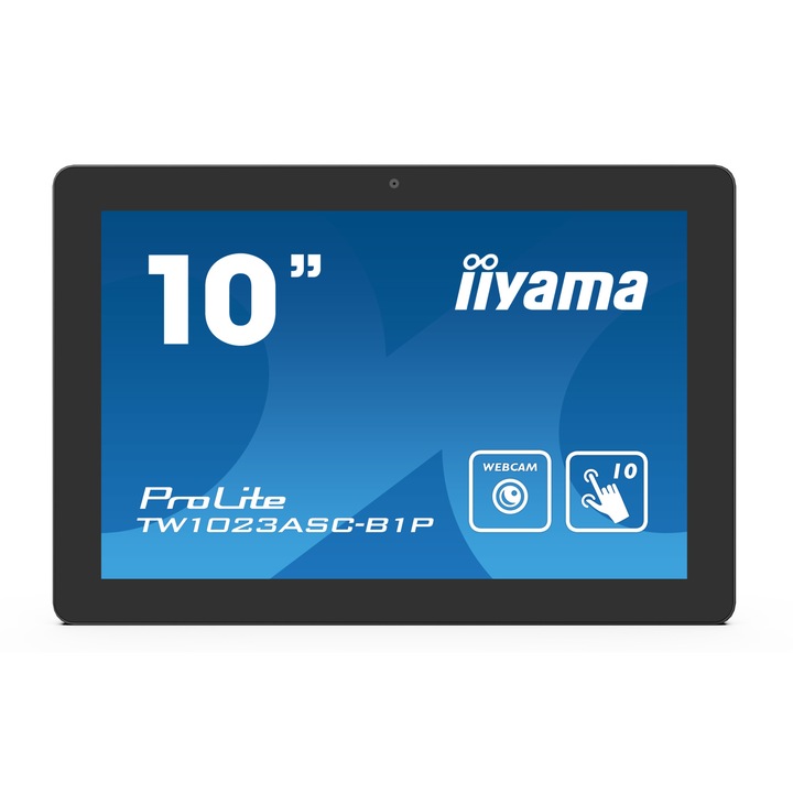 Монитор iiyama ProLite TW1023ASC-B1P, 10", Android, PoE, Камера, Високоговорител