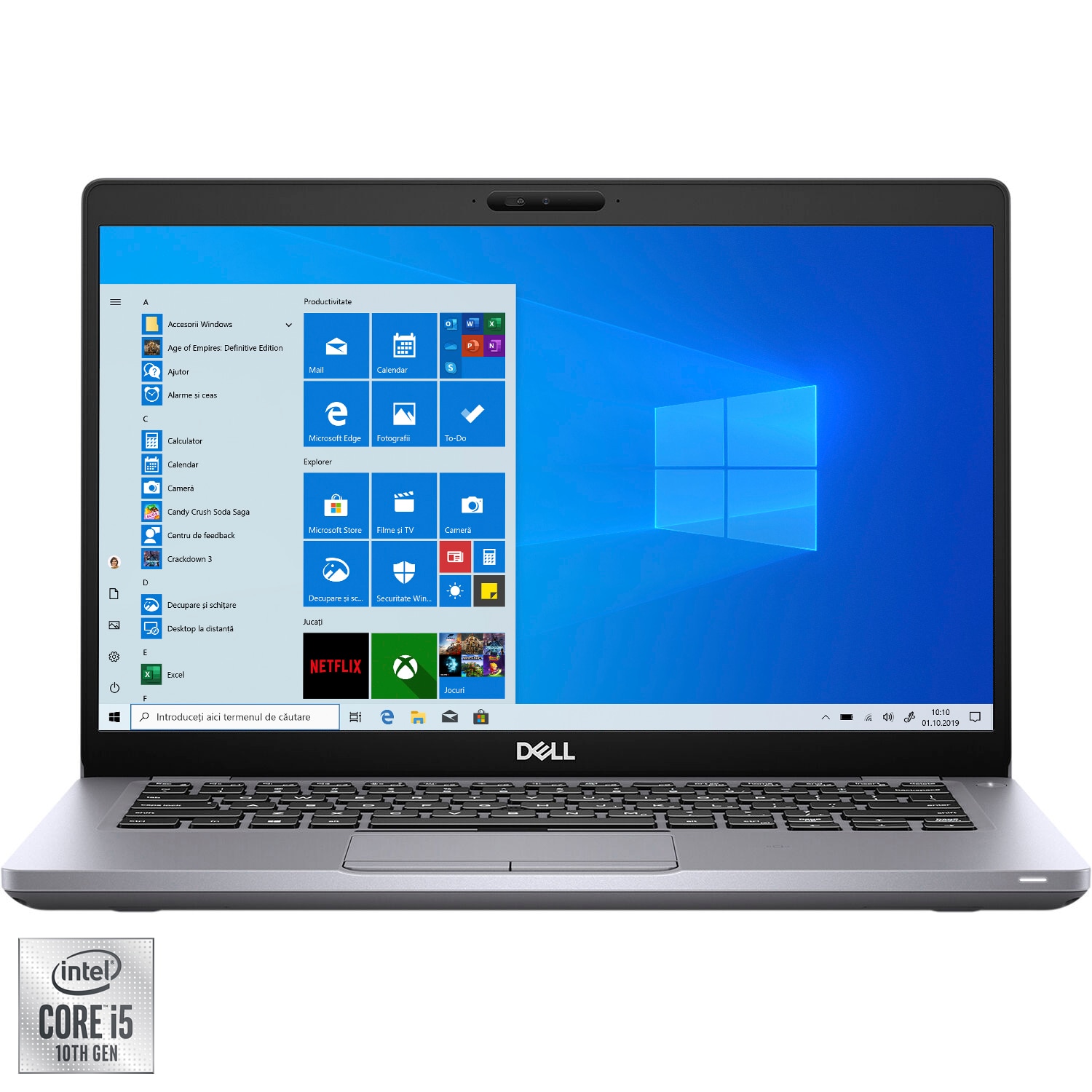 Laptop ultraportabil Dell Latitude 5410 cu procesor Intel Core i5