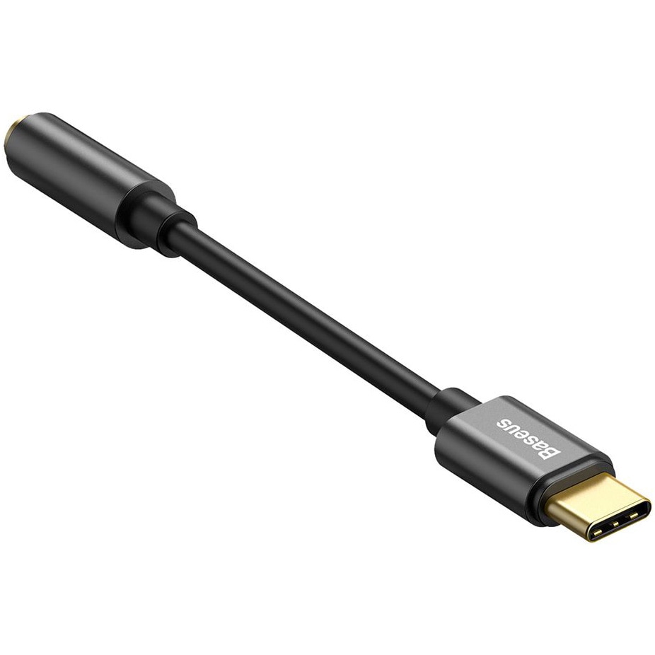 Адаптер Baseus L54, Type-C към port Jack 3.5 мм, Black - eMAG.bg