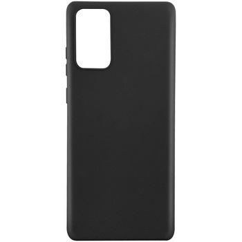 Husa de protectie Lemontti Silicon Silky pentru Samsung Galaxy Note 20, Negru Husa de protectie Lemontti Silicon Silky pentru Samsung Galaxy Note 20, Negru
