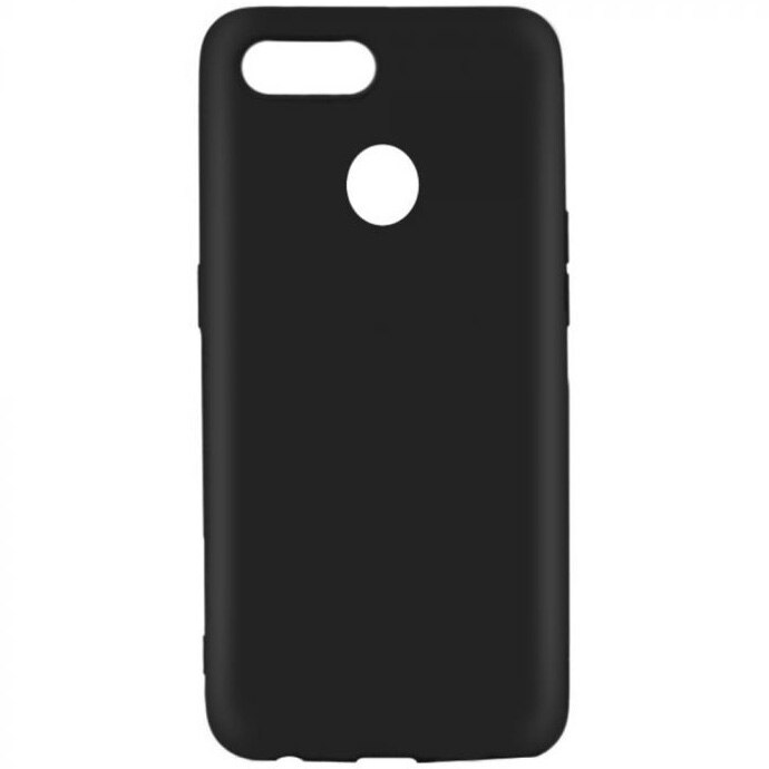 Husa de protectie Lemontti Silicon Silky pentru Oppo A12, Negru