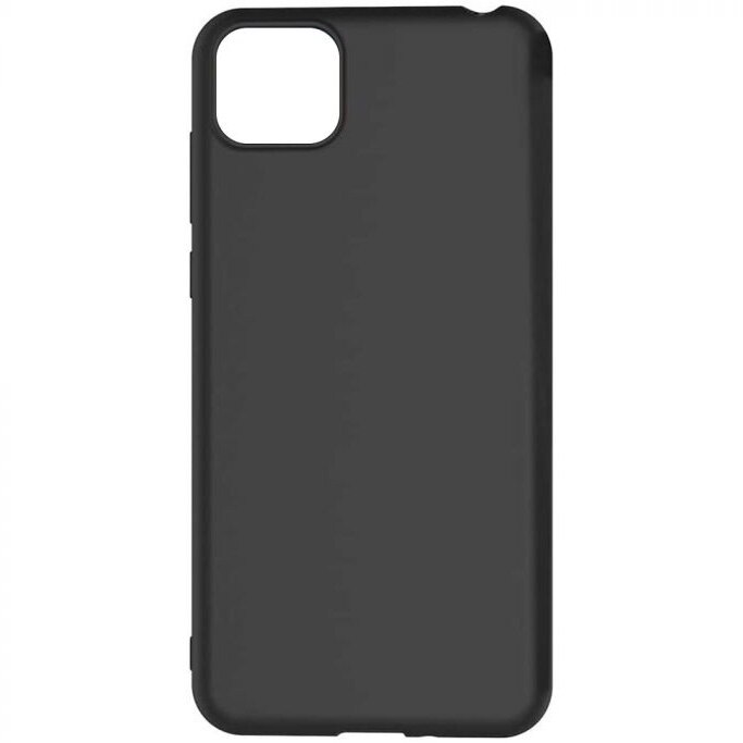Husa de protectie Lemontti Silicon Silky pentru Huawei Y5P, Negru