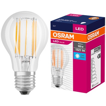 Bec LED Osram, E27, 10W (100W), 1521 lm, lumina neutra (4000K) Bec LED Osram, E27, 10W (100W), 1521 lm, lumina neutra (4000K)