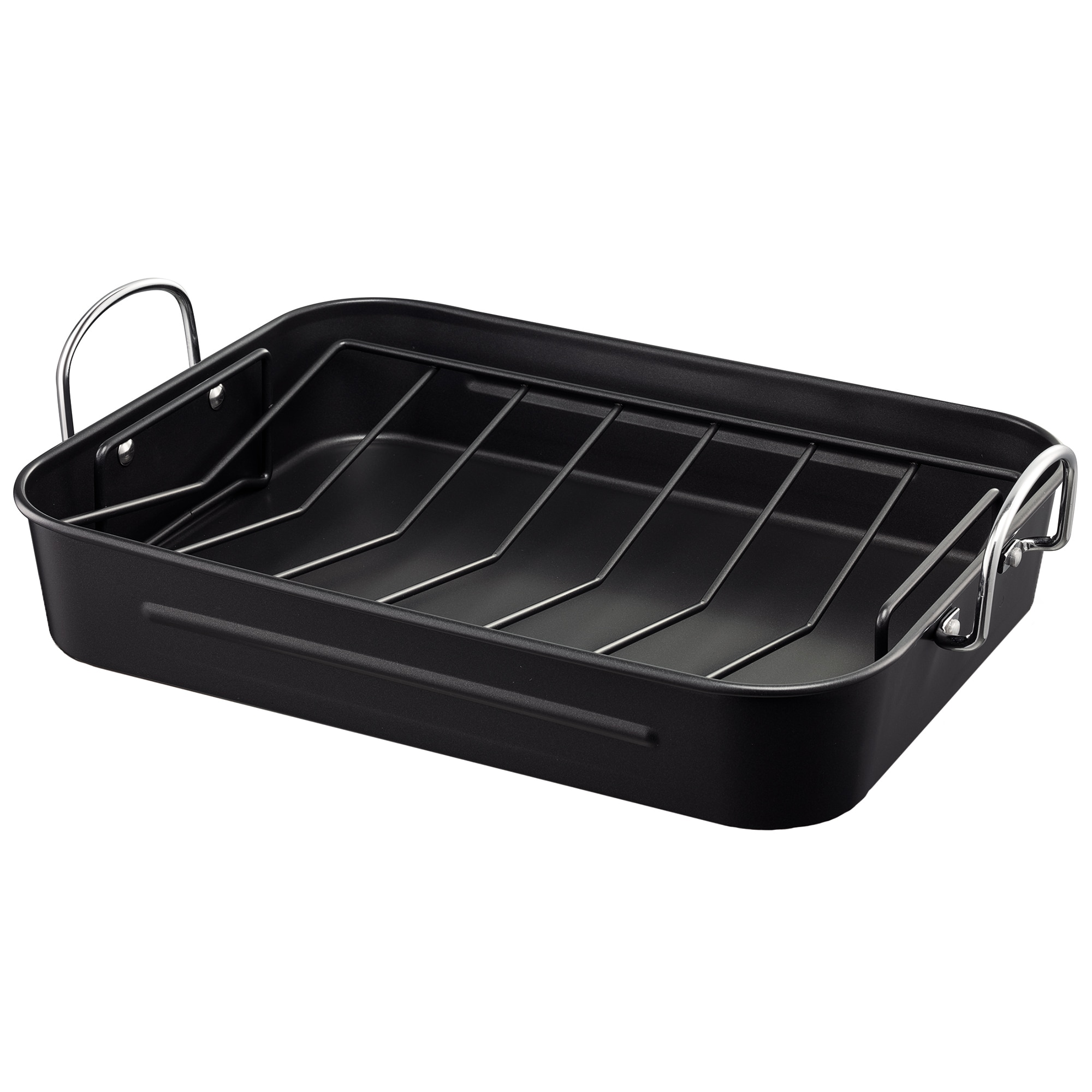 Tava cuptor Beka, carbon steel, grilaj antiaderent, 38 x 29 cm, 6 L