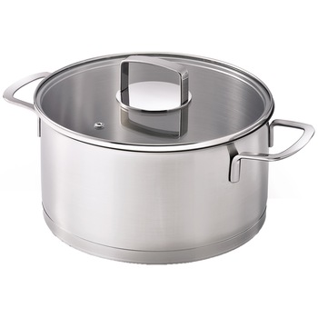 Oala cu capac Kitchen Fun Mambo, inductie, inox, 24 cm, 4.5 L Oala cu capac Kitchen Fun Mambo, inductie, inox, 24 cm, 4.5 L