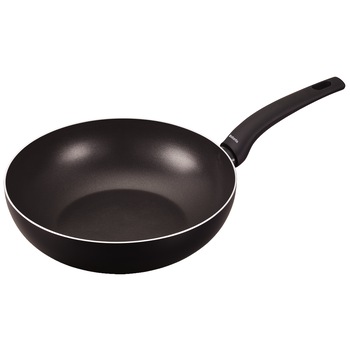 Tigaie wok Brabantia Heat Matt Black, inductie, indicator caldura, 28 cm Tigaie wok Brabantia Heat Matt Black, inductie, indicator caldura, 28 cm
