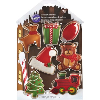 Decupatoare de Craciun pentru biscuiti, 7 buc, Wilton Decupatoare de Craciun pentru biscuiti, 7 buc, Wilton