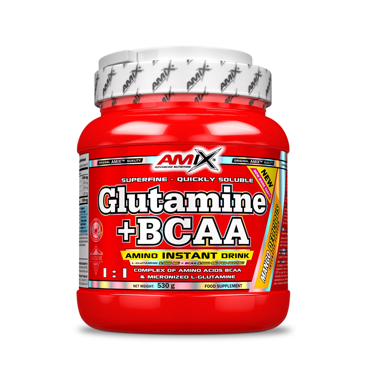 Glutamina Amix Gluta Bcaa Flavoured Fructe De Padure 0.530 Kg
