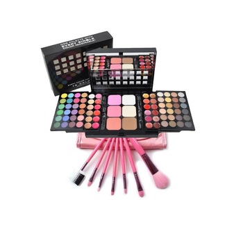 Trusa Make-up multifunctionala cu 78 culori + 7 pensule machiaj Evo Trusa Make-up multifunctionala cu 78 culori + 7 pensule machiaj Evo