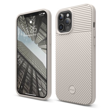 Husa din silicon Elago Cushion Case, pentru iPhone 12 Pro Max, bej Husa din silicon Elago Cushion Case, pentru iPhone 12 Pro Max, bej