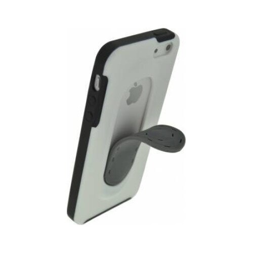 Carcasa BLAUTEL cu suport pentru IPhone 5, Alb/Negru