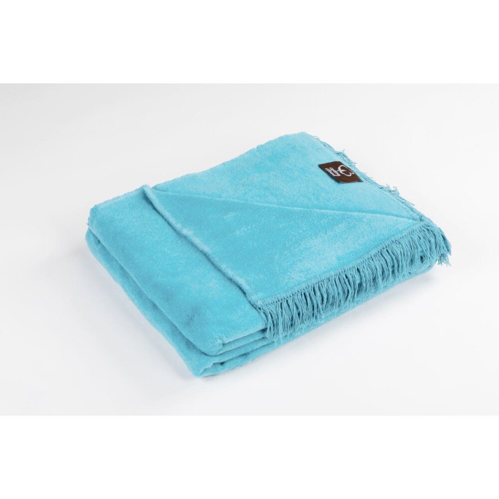 Cuvertura pled, 150x200 albastru deschis