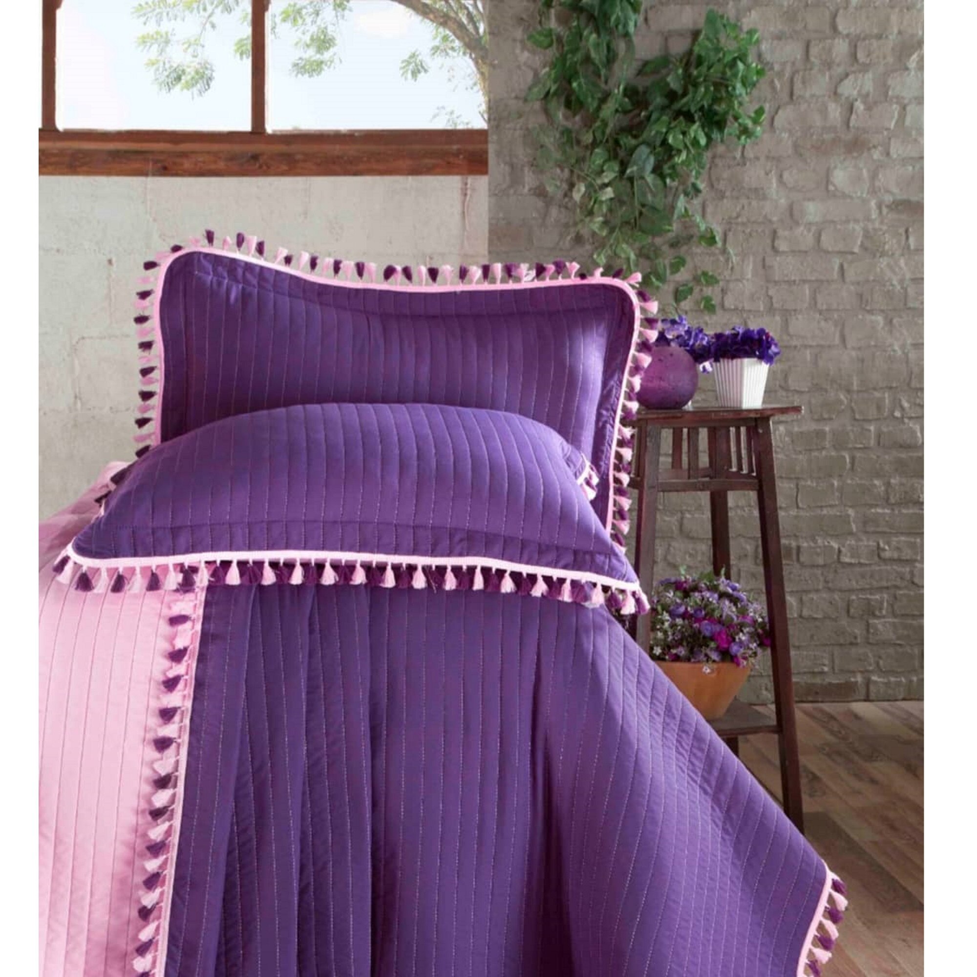 Cuvertura Ruya Mov-Roz 240x250 cm