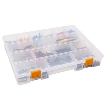 Geanta din plastic pentru stocare, 323 x 245 x 50 mm, 14 compartimente fixe Geanta din plastic pentru stocare, 323 x 245 x 50 mm, 14 compartimente fixe