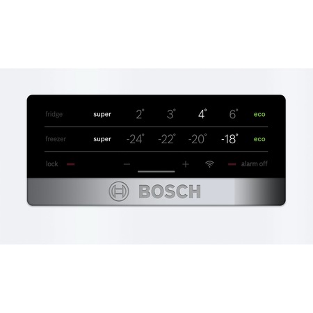 Combina frigorifica Bosch KGN39XW326, 366 l, Clasa A++, No Frost, VitaFresh, Iluminare LED, H 203 cm, Alb