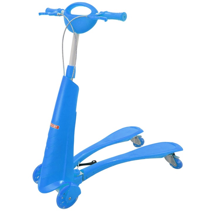 Тротинетка жабка MAXIMA, Син, С 4 колела, Детска
