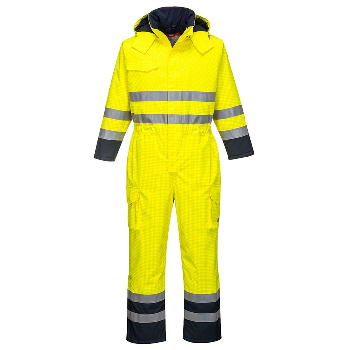 Гащеризон Bizflame Rain Hi-Vis Multi S775YNRL, цвят Yellow/Black, размер L