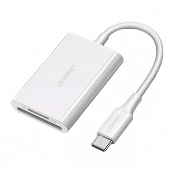 Cititor carduri Ugreen SD 4.0 / micro SD (TF) 4.0 (UHS-II, UHS-2 - 280 MBps) OTG USB Typ C 3.2 Gen 1 white Cititor carduri Ugreen SD 4.0 / micro SD (TF) 4.0 (UHS-II, UHS-2 - 280 MBps) OTG USB Typ C 3.2 Gen 1 white
