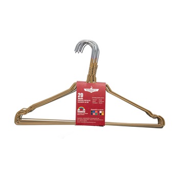 Set 20 umerase metalice Rainbow 40 cm, culoare auriu Set 20 umerase metalice Rainbow 40 cm, culoare auriu