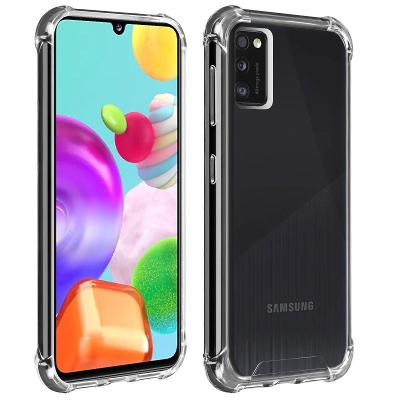 Husa de protectie antisoc pentru Samsung Galaxy A41, AKASHI REINFORCED, Transparent