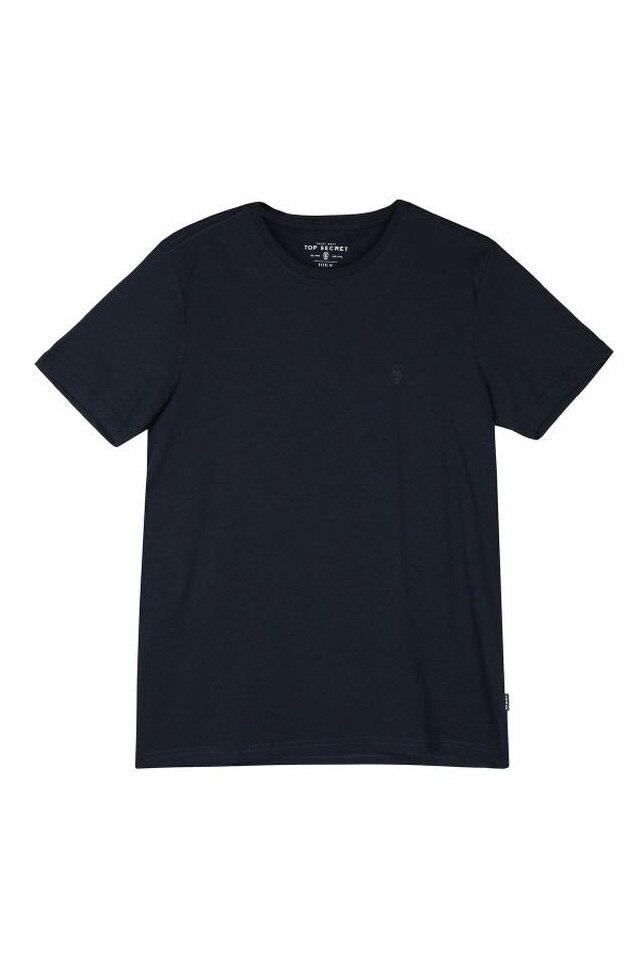 Tricou barbati, Top Secret Classic, Bumbac, XL EU, Albastru inchis