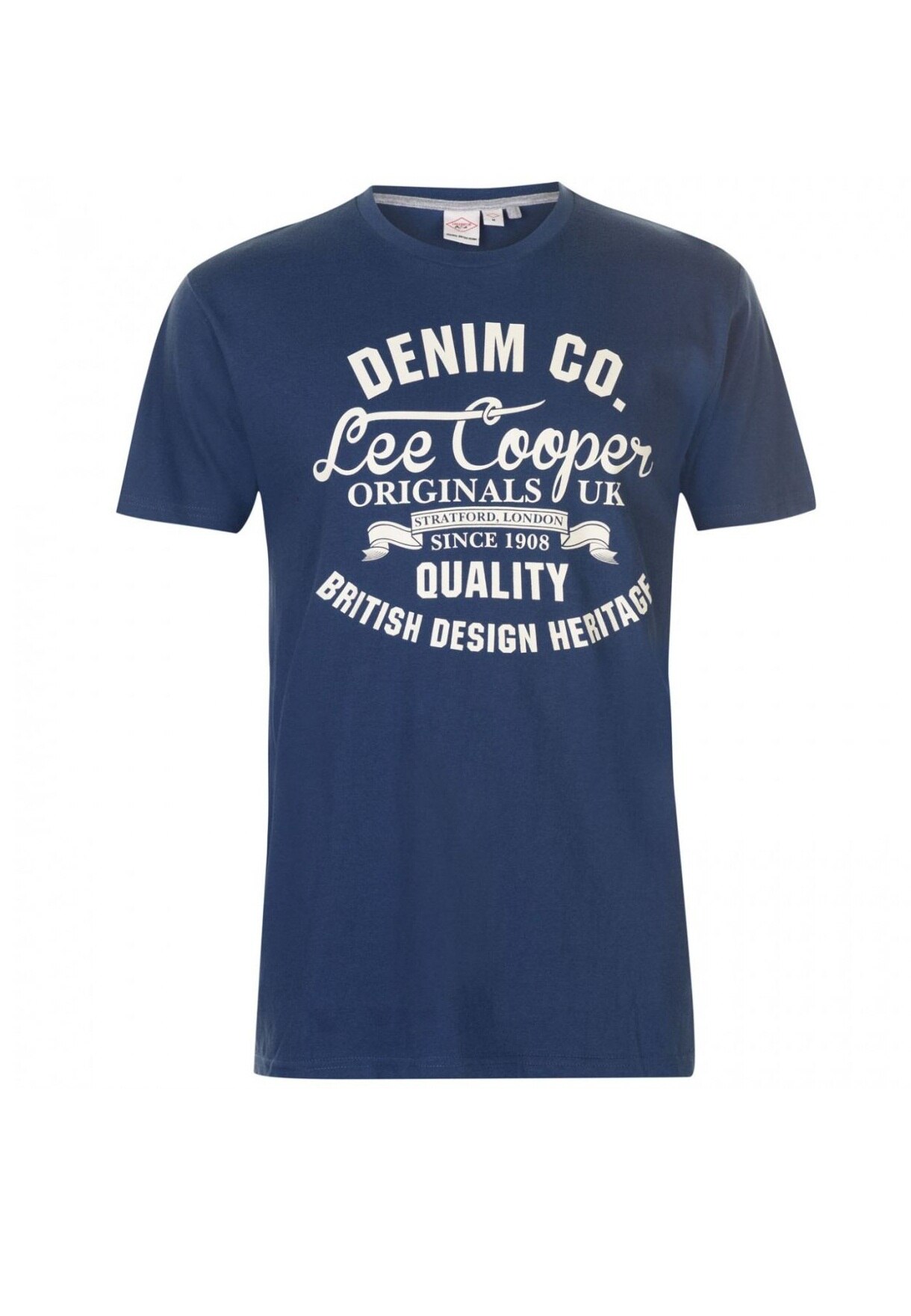 Tricou barbati, Lee Cooper LLogo, Bumbac, L EU, Albastru inchis