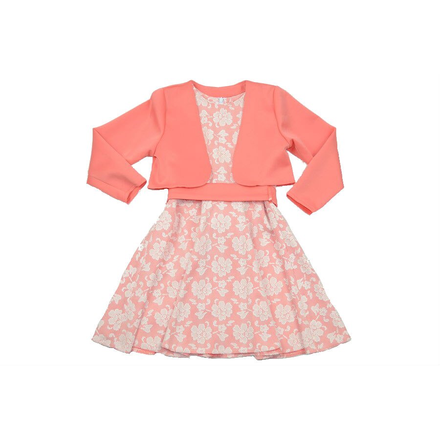 Rochie eleganta pentru fete GRAMA GRM84, Roz, 128