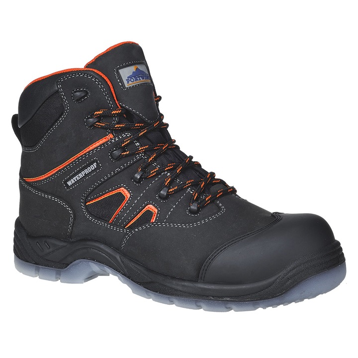 Bocanci Portwest Compositelite All Weather Boot S3 WR FC57BKR45, culoarea Negru, marimea 45