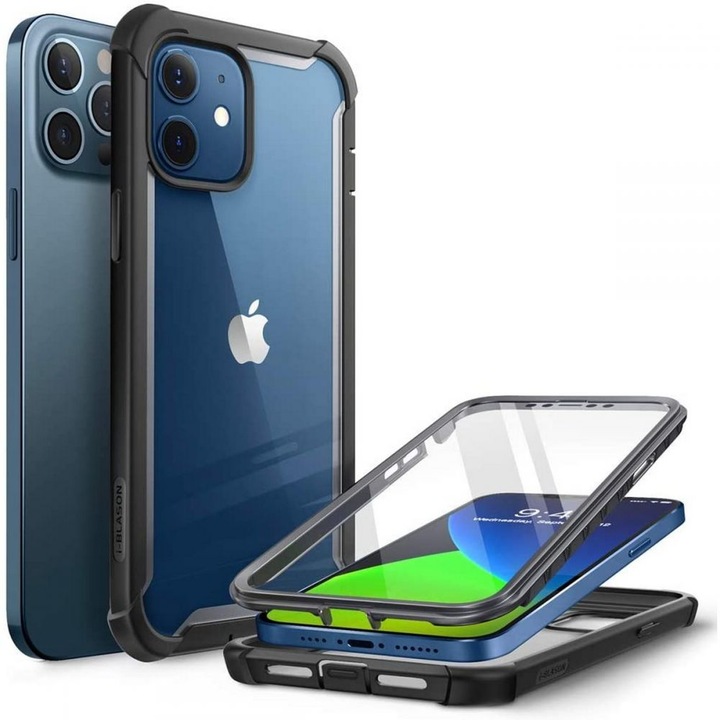 Supcase Iblsn Ares iPhone 12 Pro / iPhone 12 Fekete telefontok