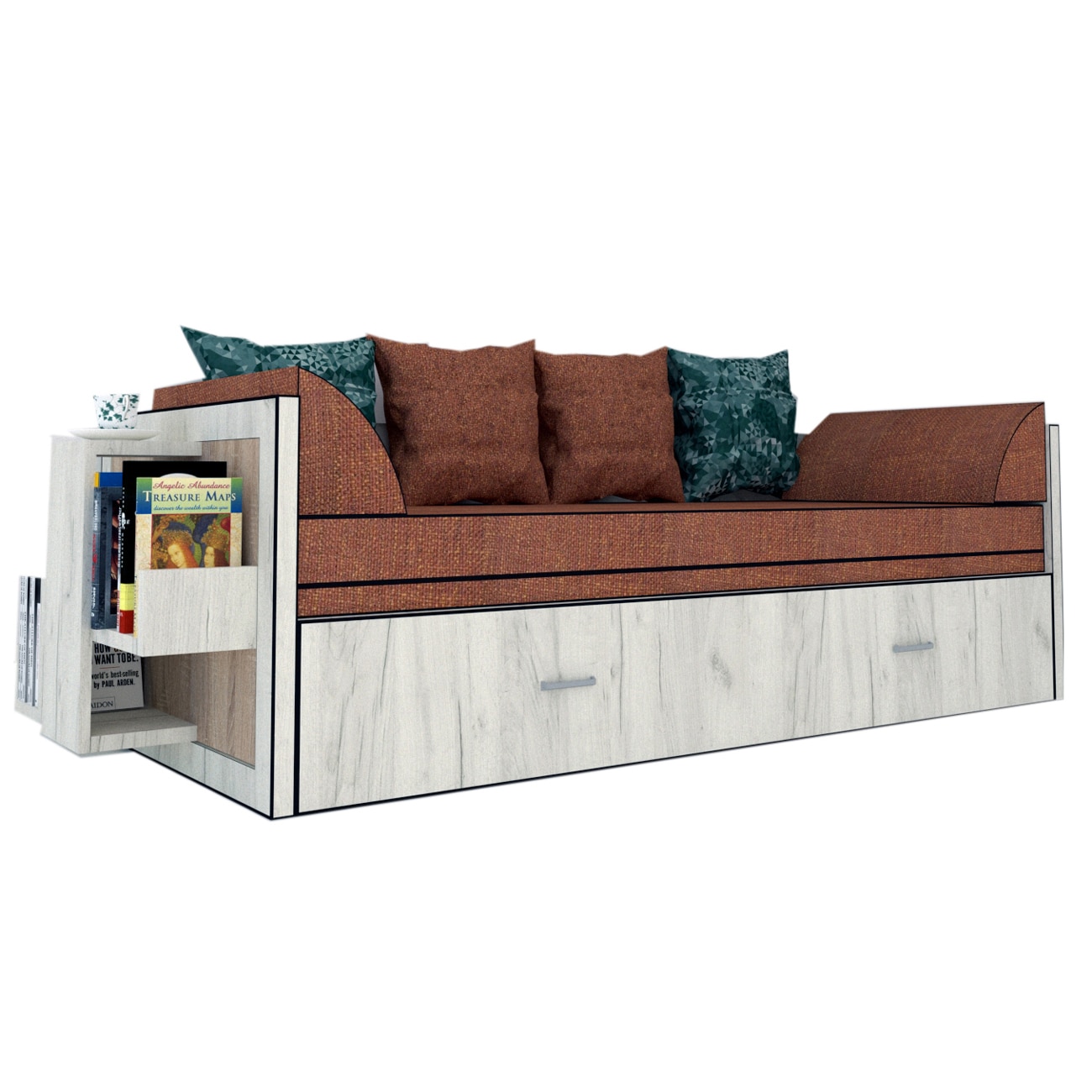 Canapea extensibila Genarom Bob St Gen 35 / Decor K001, 223 x 61 x 79.5 cm