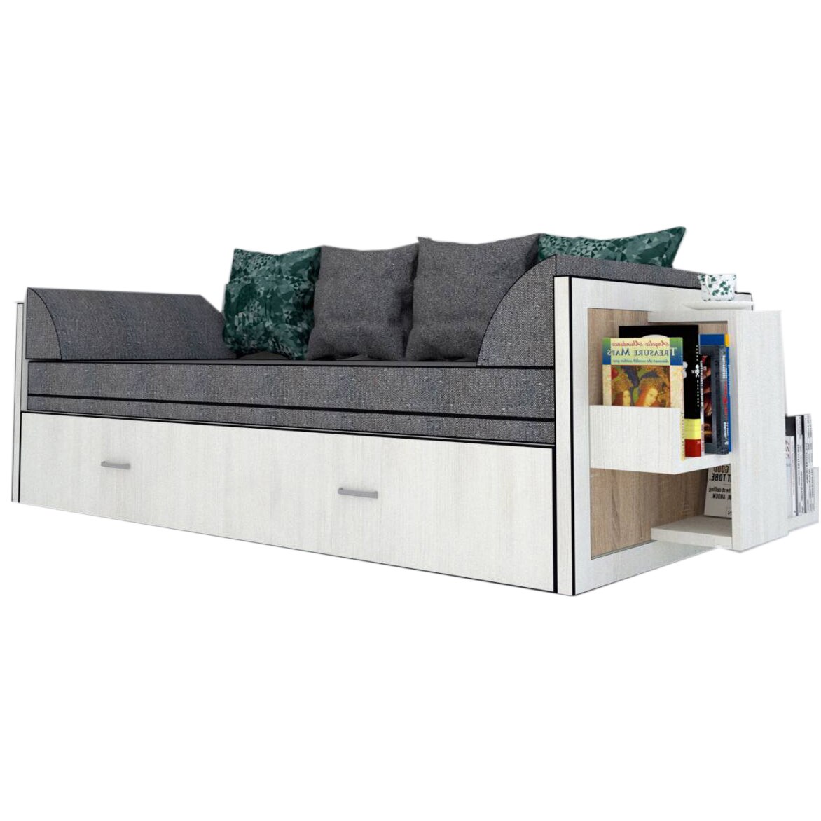 Canapea extensibila Genarom Bob Dr Gen 26 / Decor 8508, 223 x 61 x 79.5 cm