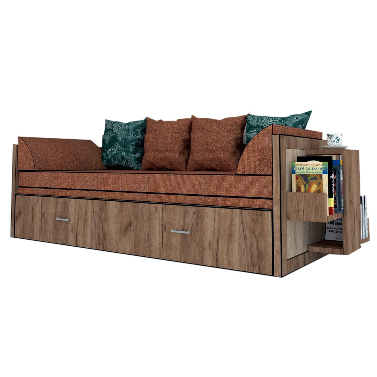 Canapea extensibila Genarom Bob Dr Gen 35 / Decor K004, 223 x 61 x 79.5 cm