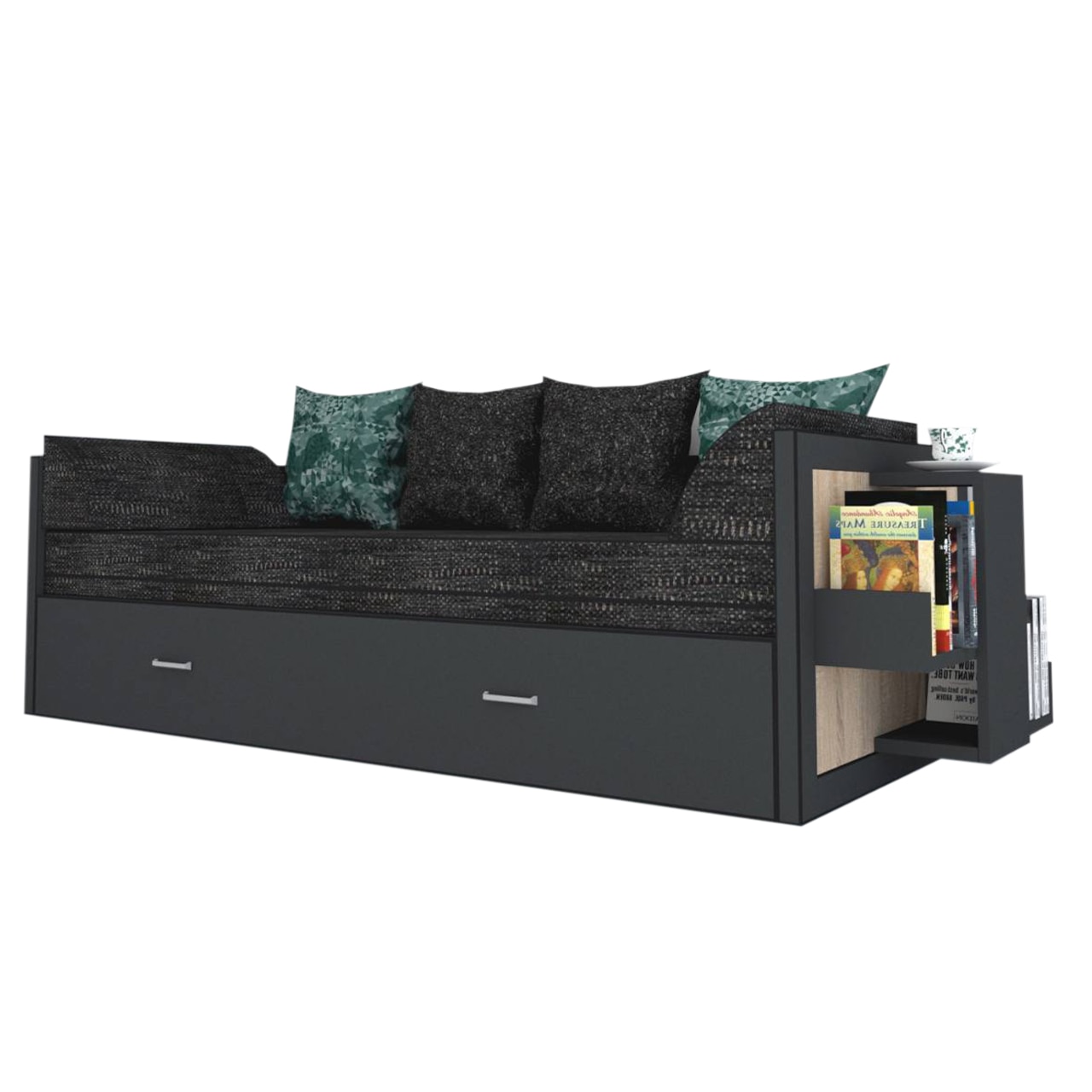 Canapea extensibila Genarom Bob Dr Gen 121 / Decor 0164, 223 x 61 x 79.5 cm