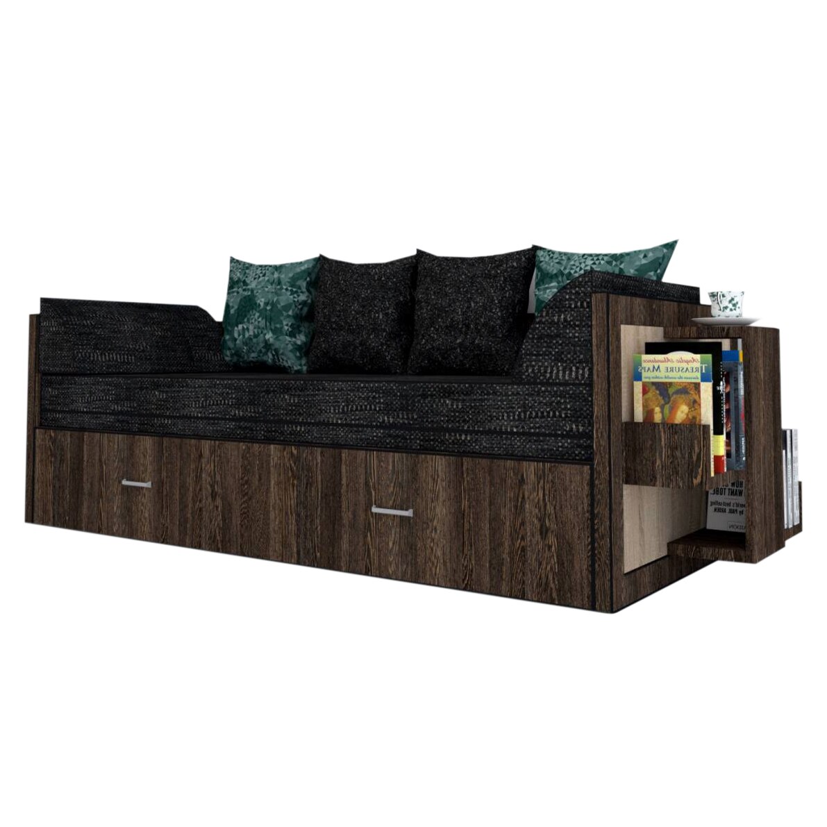 Canapea extensibila Genarom Bob Dr Gen 121 / Decor 7648, 223 x 61 x 79.5 cm