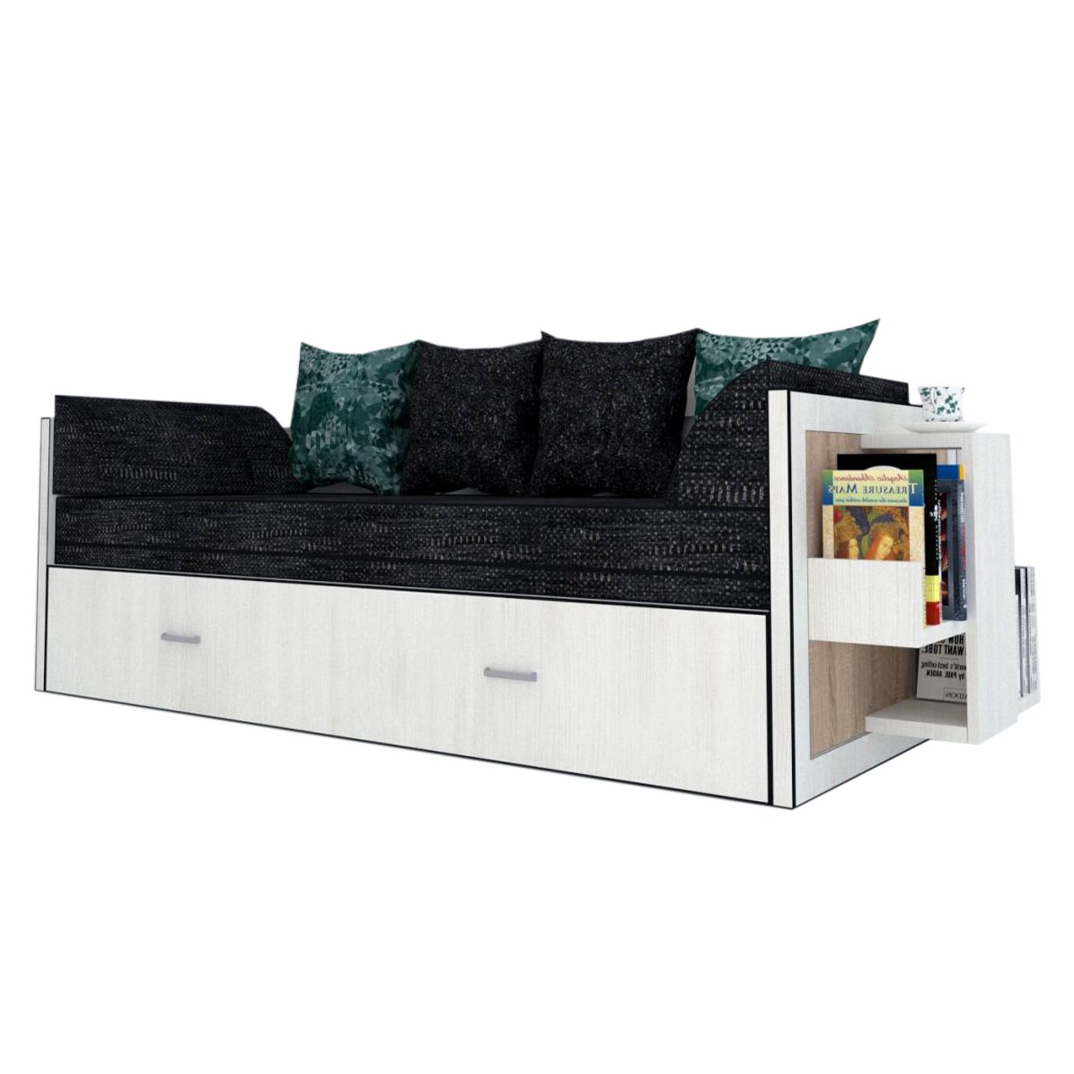 Canapea extensibila Genarom Bob Dr Gen 121 / Decor 8508, 223 x 61 x 79.5 cm