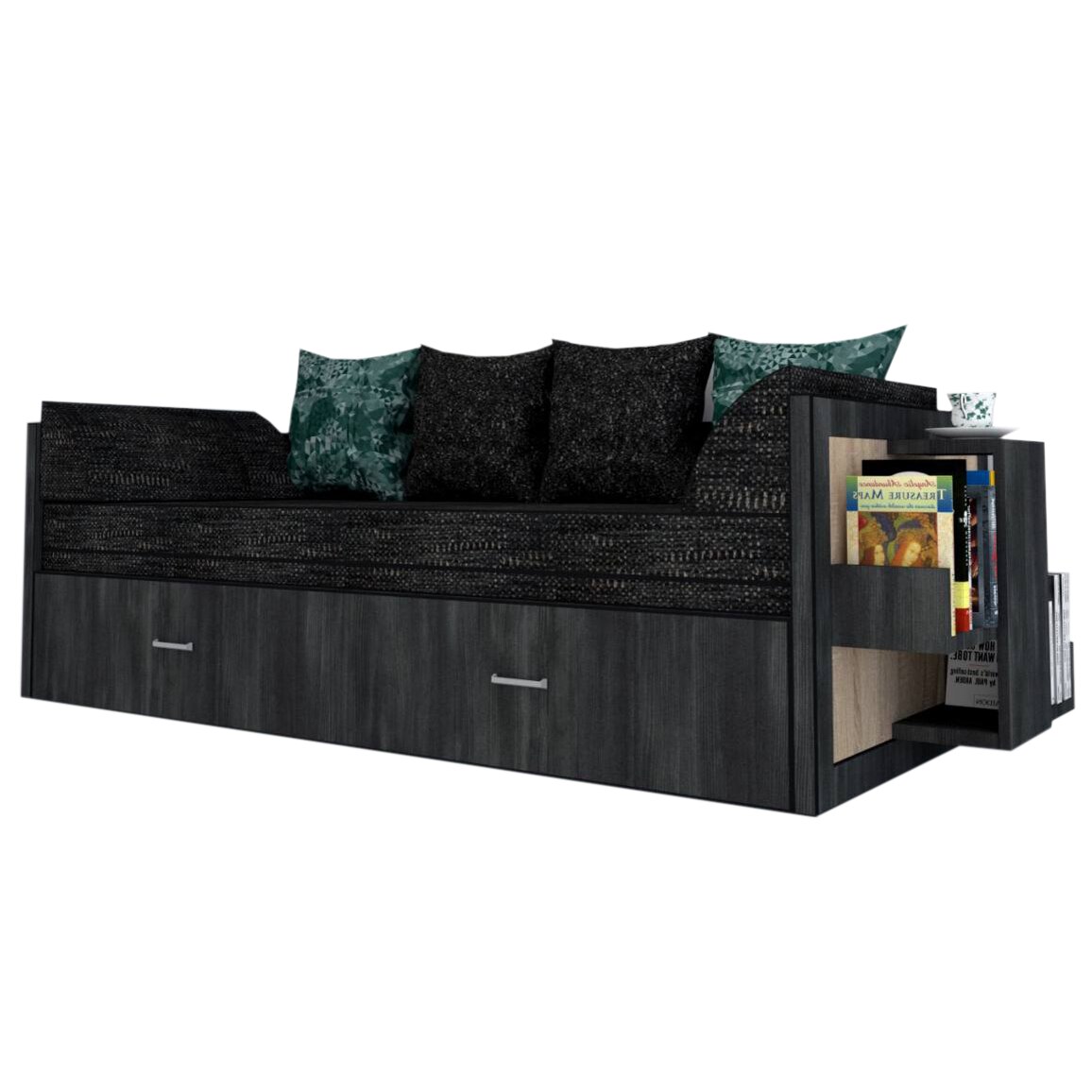 Canapea extensibila Genarom Bob Dr Gen 121 / Decor 8509, 223 x 61 x 79.5 cm