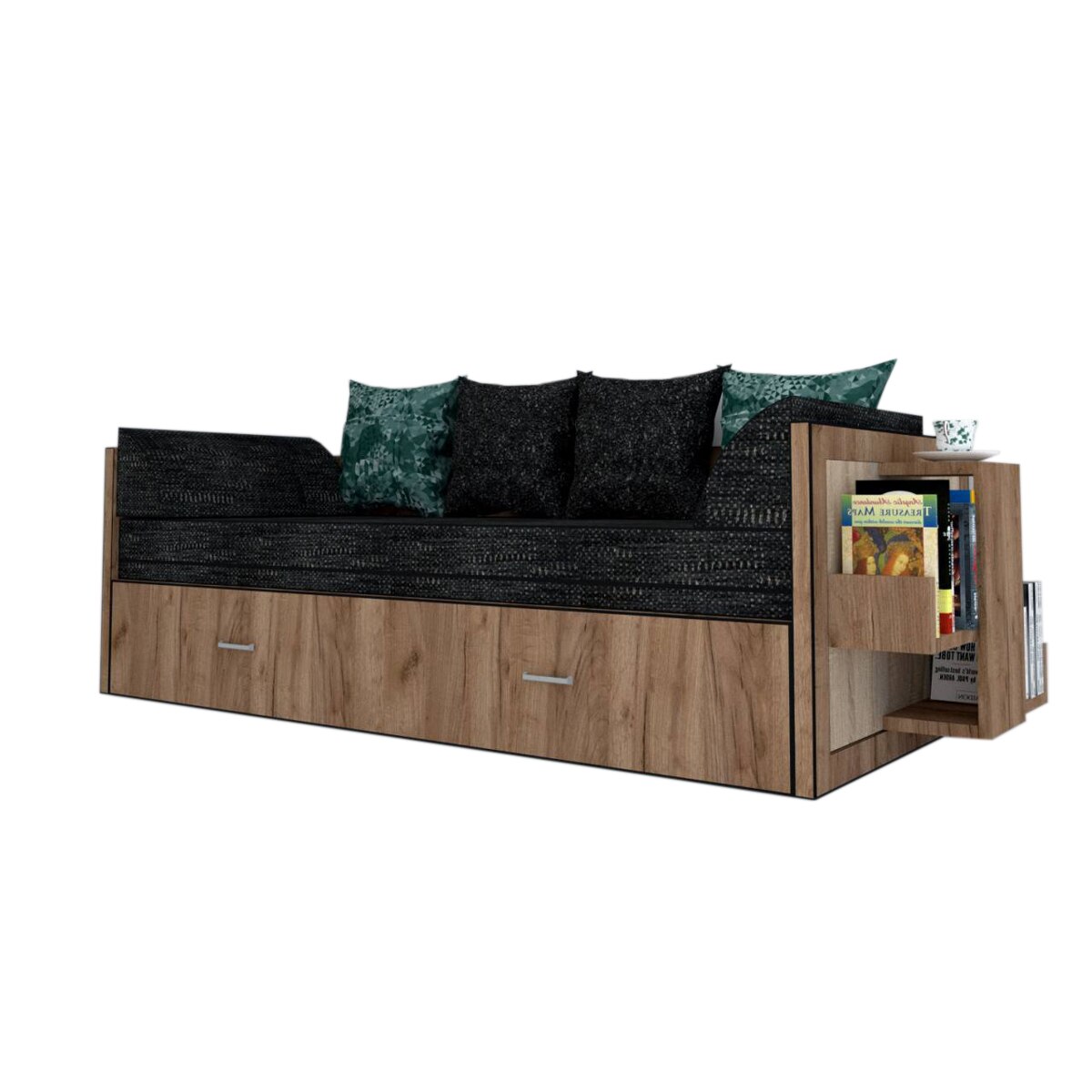 Canapea extensibila Genarom Bob Dr Gen 121 / Decor K004, 223 x 61 x 79.5 cm