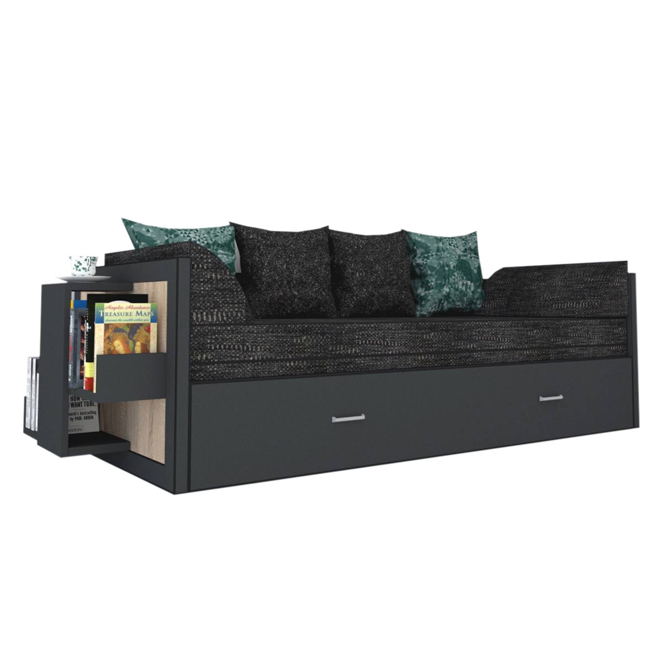 Canapea extensibila Genarom Bob St Gen 121 / Decor 0164, 223 x 61 x 79.5 cm