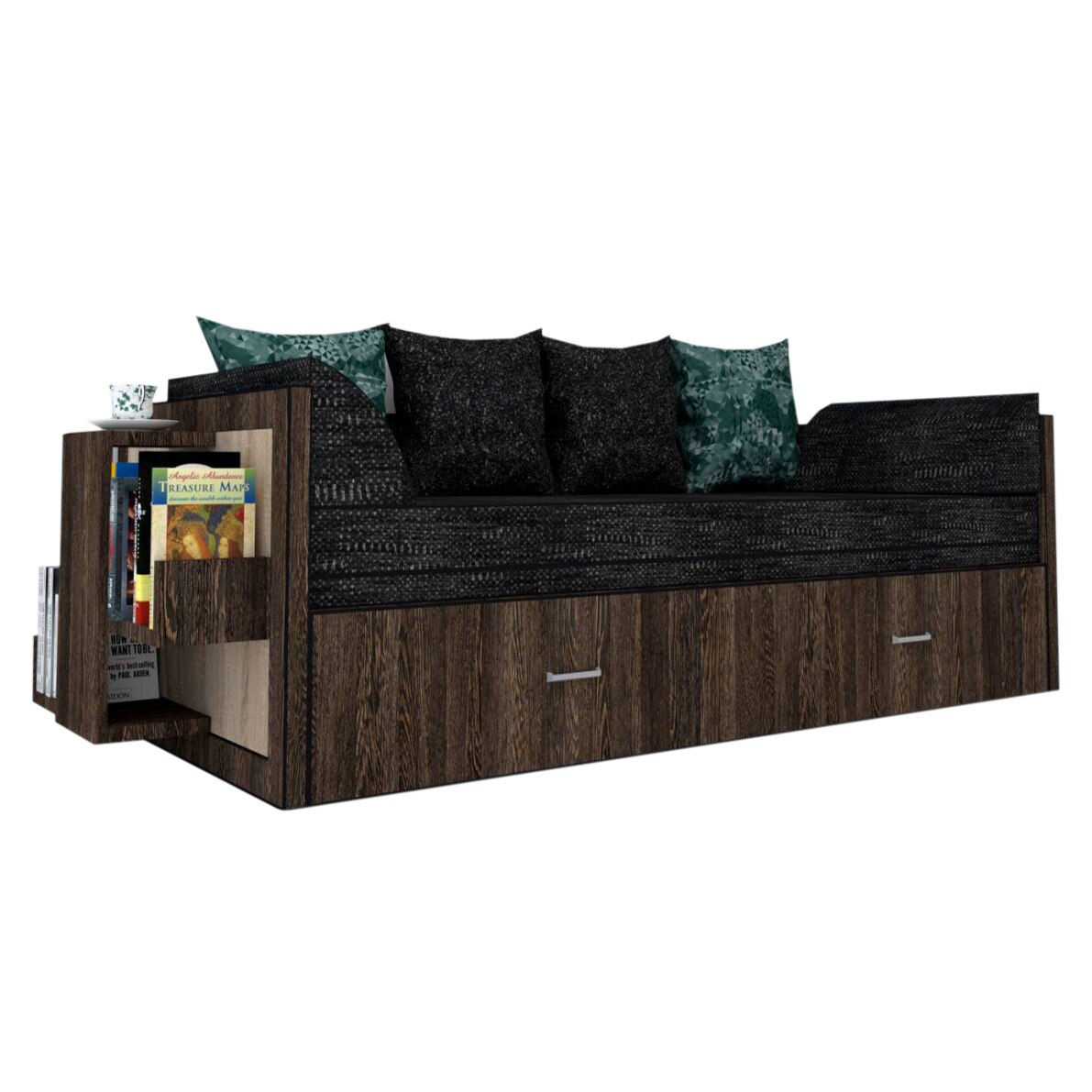 Canapea extensibila Genarom Bob St Gen 121 / Decor 7648, 223 x 61 x 79.5 cm