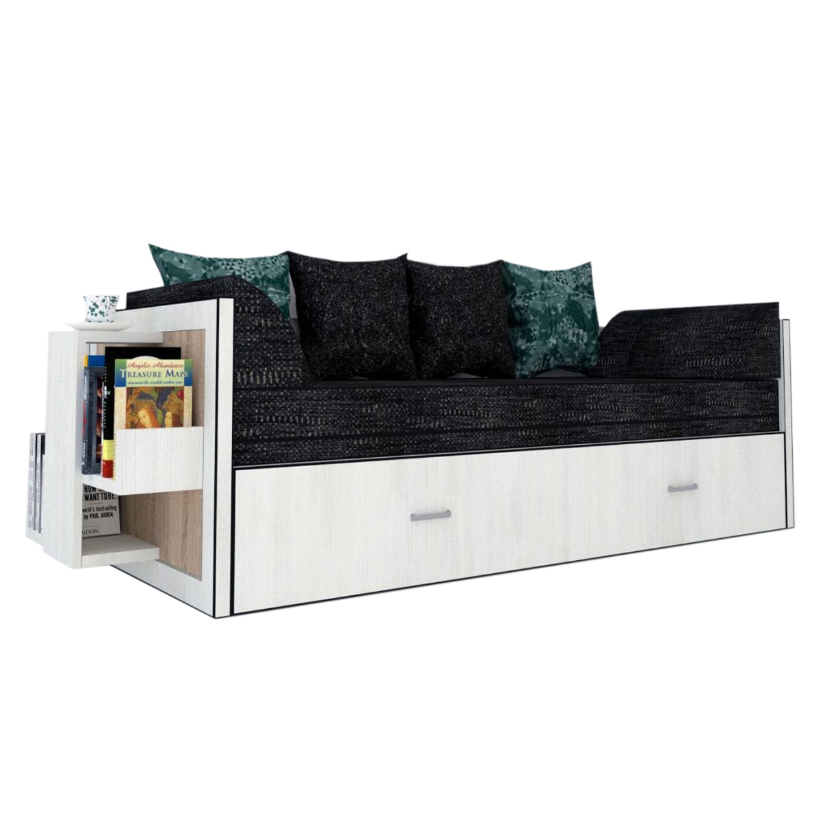 Canapea extensibila Genarom Bob St Gen 121 / Decor 8508, 223 x 61 x 79.5 cm