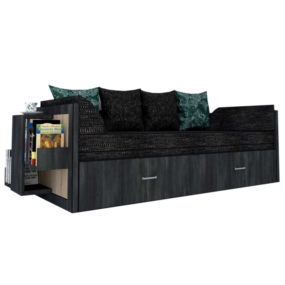 Canapea extensibila Genarom Bob St Gen 121 / Decor 8509, 223 x 61 x 79.5 cm