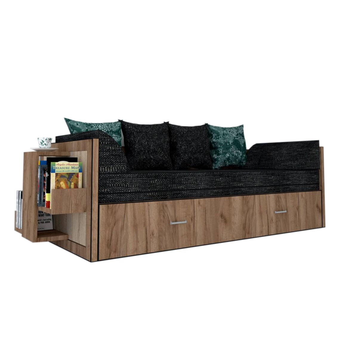 Canapea extensibila Genarom Bob St Gen 121 / Decor K004, 223 x 61 x 79.5 cm