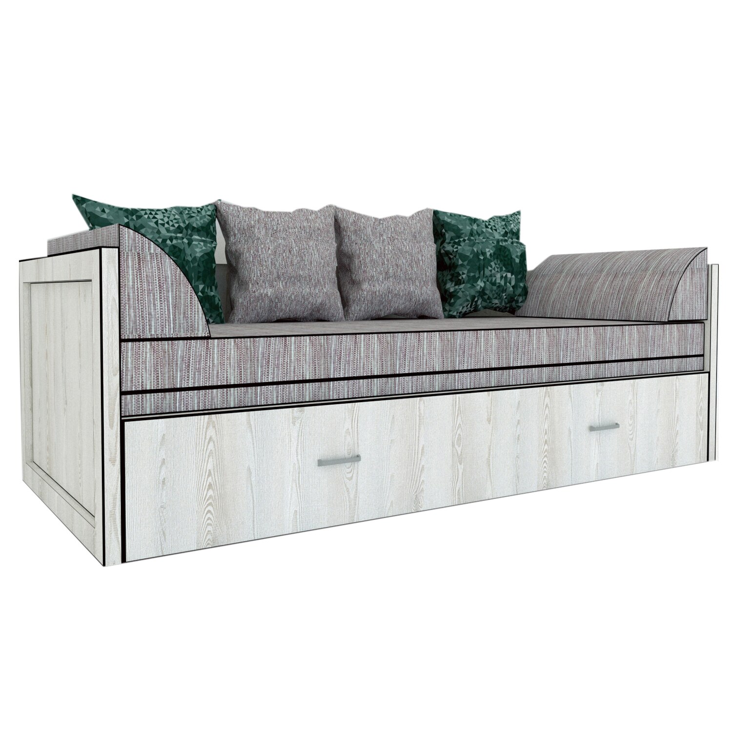 Canapea extensibila Genarom Costin Gen 71 / Decor K010, 203 x 61 x 79.5 cm