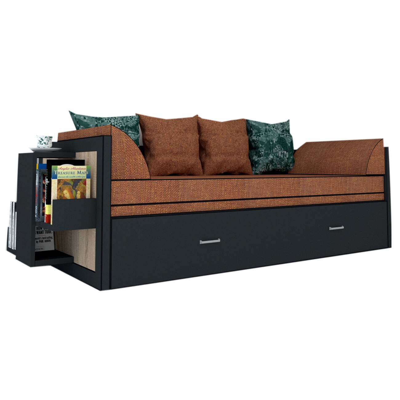 Canapea extensibila Genarom Bob St Gen 35 / Decor 0164, 223 x 61 x 79.5 cm